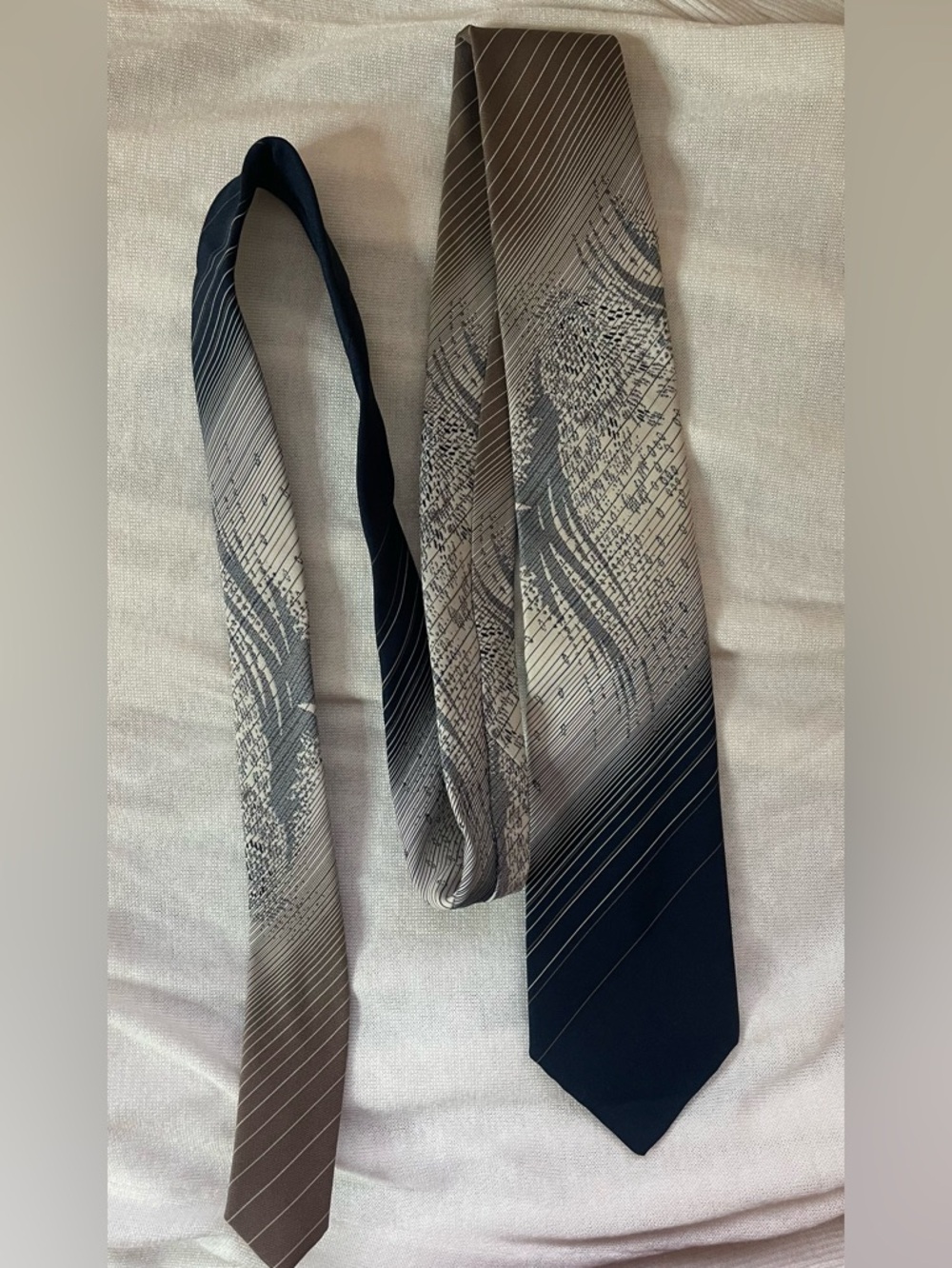 Vintage 90’s Christian Dior Monsieur Abstract Striped Tie